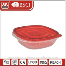 Caja de envase de alimento plástico microondas (1pc) 0,67 L